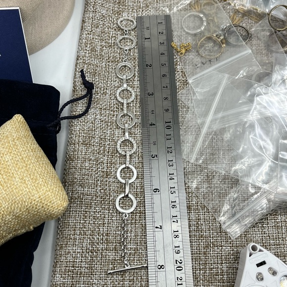 Genuine Vintage Swarovski Crystal Link Bracelet 8" Adjustable - Picture 14 of 16